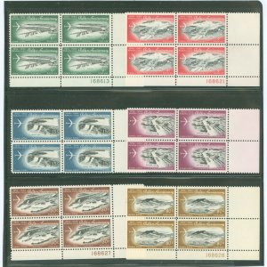 Canal Zone #C36-C41  Plate Block