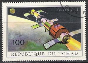 Chad #C104 Airmail Soyuz 11 Link-Up CTO NH