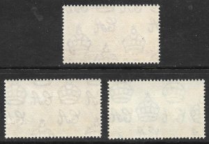 Doyle's_Stamps: MNH Leeward Islands 1937 Coronation Set, #100** to #102**