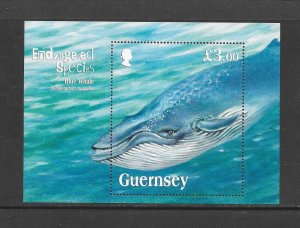 FISH - GUERNSEY #1124 BLUE WHALE MNH