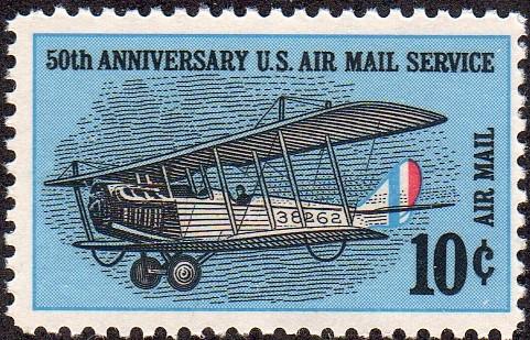 United States C74 - Mint-NH - 10c Curtiss Jenny (1968)