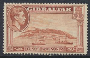 Gibraltar  SG 122 perf 14  SC# 108a MH  Rock of Gibraltar see scans /details