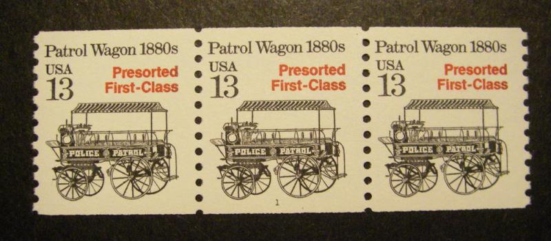 Scott 2258, 13 cent Patrol Wagon, PNC3, #1, MNH BEAUTY