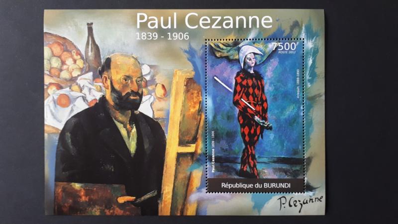 Art - Burundi 2012. - Paul Cezanne ** MNH Block