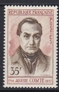 France # 848, Auguste Comte, NH