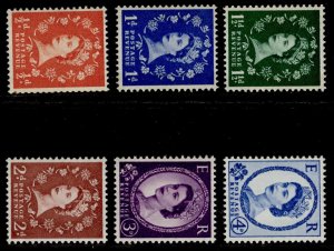 SG610a-616ab, WMK SIDEWAYS SET, M MINT. Cat £39. WMK MULT CROWN. PHOSPHOR.