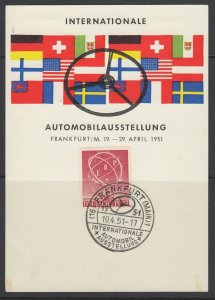 Germany, Berlin, Scott 9N68, used on souvenir card