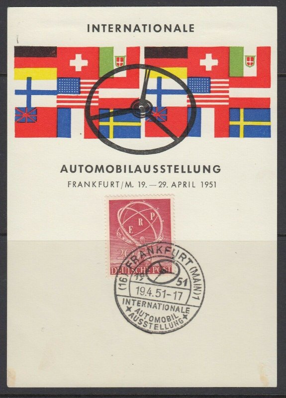 Germany, Berlin, Scott 9N68, used on souvenir card