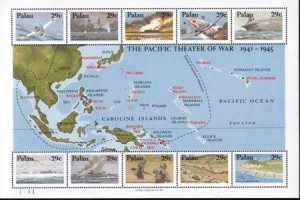 US 299 Trust Territories Palau NH VF WWII In The Pacific M/S