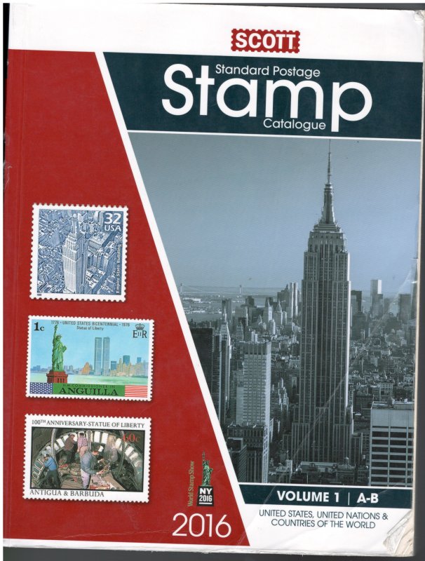 Scott Stamp Catalogue 2016 Volume 1 A - B