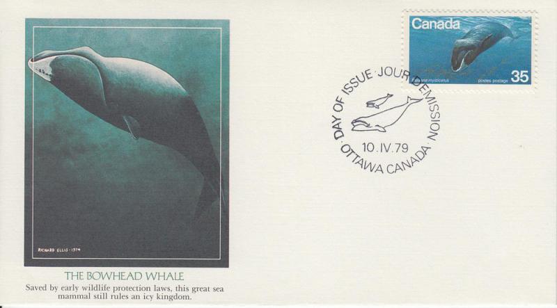 1979 Canada Wildlife Bowhead Whale (814) Fleetwood 