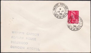 GB SCOTLAND 1970 cover SNIZORT / PORTREE /  ISLE OF SKYE cds...............A8896