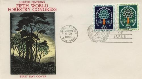 1960 United Nations Forestry Congress(81-2) Overseas Mailer 