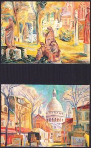 Vatican 1989 Views of Paris 4 Postcards