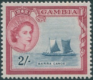 Gambia 1953 2s indigo & carmine SG180 unused