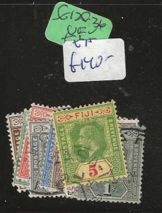 FIJI ISLANDS  SG120-136      KGV    TO  5/-       VFU      P0929H