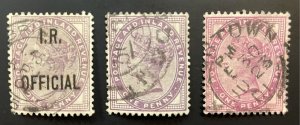 Great Britain #89,O4 Used - Inland Revenue and Stamp Comparisons (c1880s)