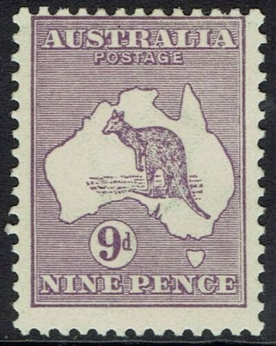 AUSTRALIA 1915 KANGAROO 9D 2ND WMK  