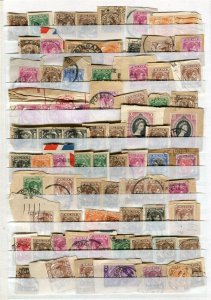 MALAYA STRAITS SETTLEMENTS; 1940s early GVI issues POSTMARK PIECES LOT