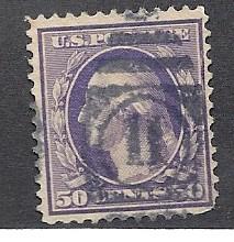 US #341 Washington  $0.50 violet  (U) CV $20.00