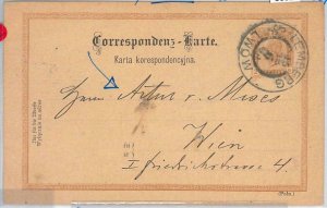 65929 - AUSTRIA  - POSTAL HISTORY - STATIONERY  to RICHARD MISES father! Judaica