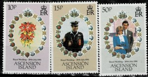 ASCENSION ISLAND 1981 ROYAL WEDDING  MNH