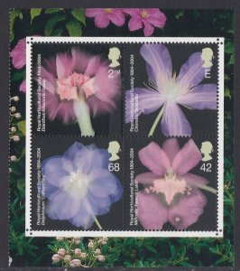 2214b 2004 Royal Horticulture Society Booklet Pane MNH