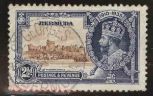 BERMUDA Scott 102 Silver Jubilee 2.5p 1935 stamp