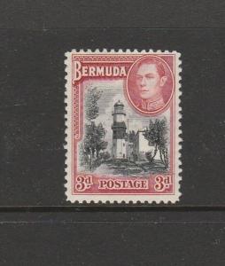 Bermuda 1938/52 3d Black & Red MM SG 114