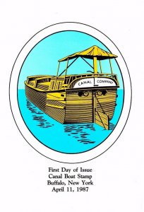 USPS First Day Ceremony Program #2257 Canal Boat Transportation 1987