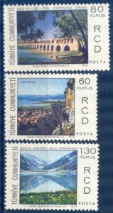 Turkey 1970 Architecture of Iran Pakistan Turkey Mi. 2186/8 MNH