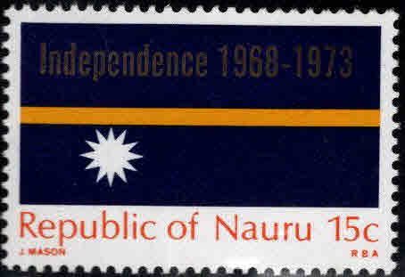 NAURU Scott 90 MNH** Overprinted Flag stamp