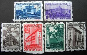 Russia 1950 #1491-1496 CTO H OG WR Scott  $27.50