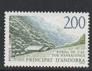 Andorra (Fr) Sc 366 1988 Farmhouse stamp  mint NH