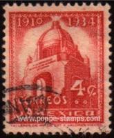 Mexico SG#563 Used - 1934 4c - Statues and Monuments