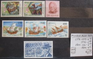 Monaco MNH Selection # 1776//1834- SCV=$15.25