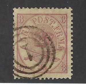 Denmark  SC#12 Used F-VF SCV$75.00.....Great Opportunity!