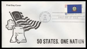 #1646 Vermont State Flag Unknown FDC