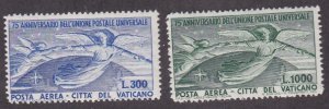 Vatican City #  C18-19, Angels & Globe, NH, 1/2 Cat