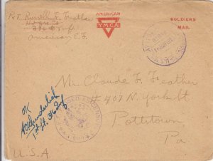 1918, WW1: APO 848, 396 Inf., 70th Div., See Remark, Censored (M4334)