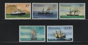 Mauritius 419-423 (5) Set MNH 1976 mail carriers