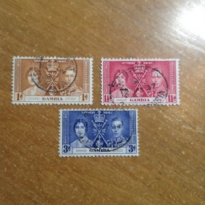 Gambia  # 129-31  Used