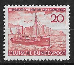 Germany # 690  Freighter at Heligoland  (1)  XF Unused VLH