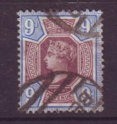 J19318 Jlstamps 1887 great britain used #120 queen