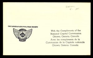 Canada 1985 Ottawa Balloon Flight Cover / Ralph Hall - L7984