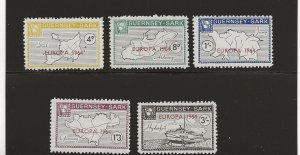 GB Local SARK  Commodore 1964  Europa set of 5  Ref SC54-8    MNH