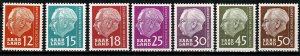 GERMANY SAAR 1957 FULL SET of 20 SG377-91 MH Wmk. 294 P.14 SUPERB CONDITION