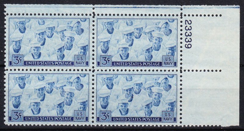 MOstamps - US Scott #935 Mint OG NH Plate Block of 4 - Lot # HS-B769