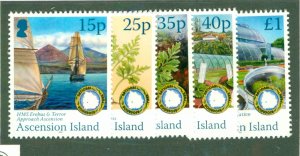 ASCENSION ISLANDS 1012-16 MNH CV $7.00 BIN $3.75