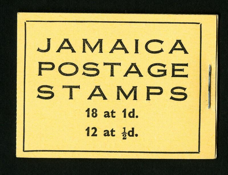 Jamaica Stamps VF Unexploded Booklet of 5 Panes 1938 OG NH